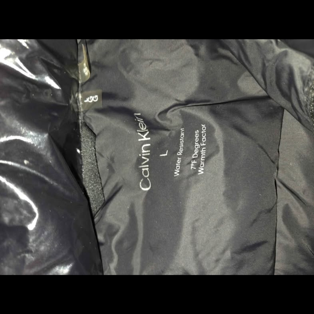 Calvin Klein Black Water Resistant Coat